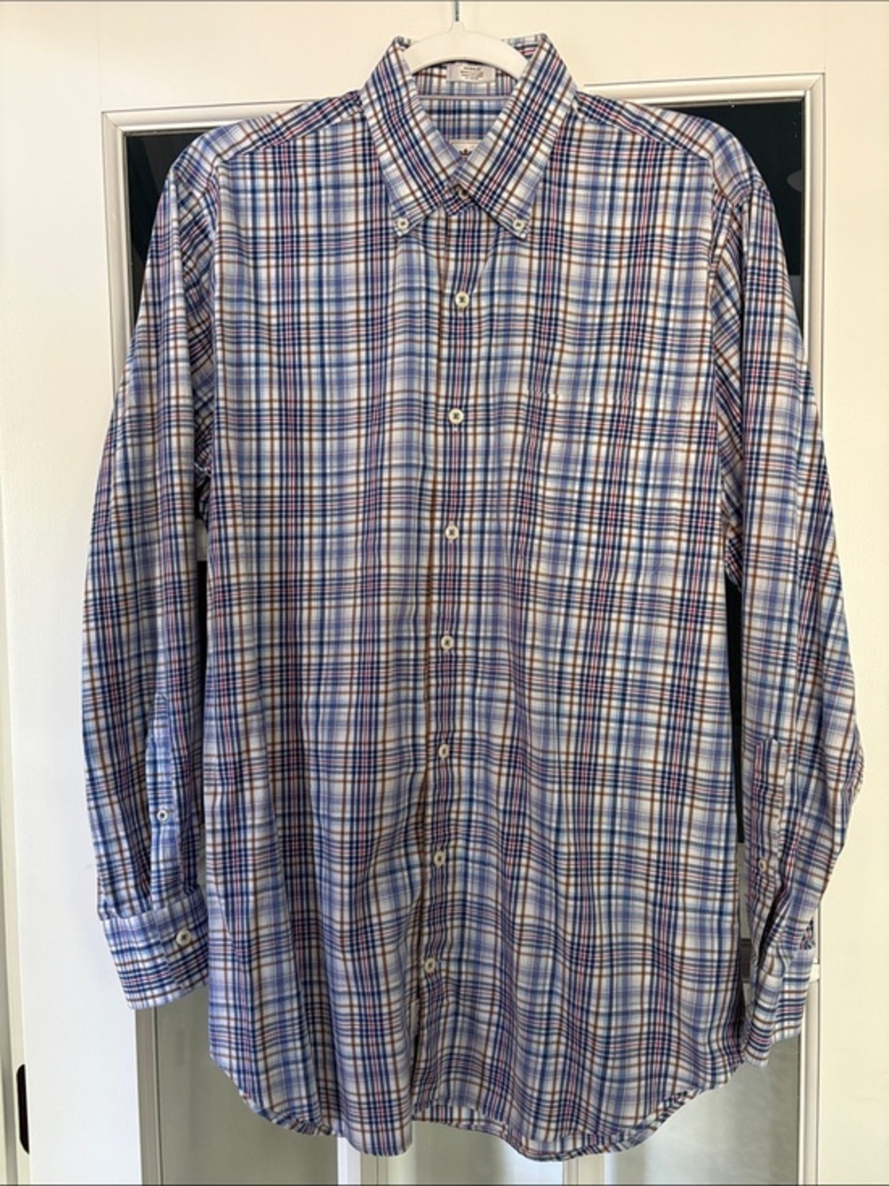 Peter Millar Men’s Plaid Button Down Shirt | M
